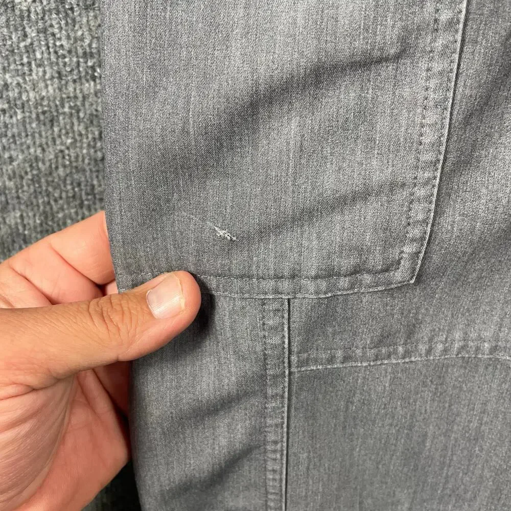 Figs Axim Cargo Scrub Pants Men's M/S Gray Drawstring Stretch Medical Nursing